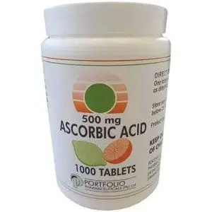 ASCORBIC ACID  500MG TABS 1000 PORTFOLIO