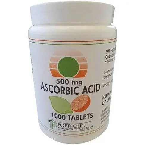 ASCORBIC ACID 500MG TABS 1000 PORTFOLIO