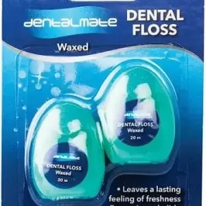 DENTALMATE FLOSS WAXED MINT (2X20M)