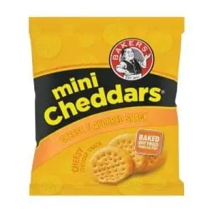 BAKERS MINI CHEDDARS 33G REAL CHEESE