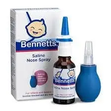 BENNETTS SALINE NOSE SPR + ASPIRATOR
