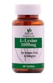 BIOLIFE L LYSINE 1000MG TABS 60