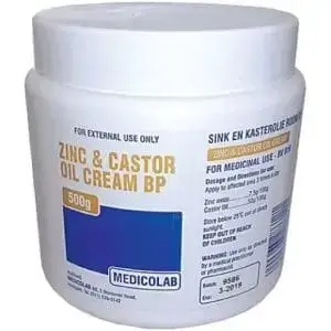 ZINC & CASTOR OIL CRM 500G