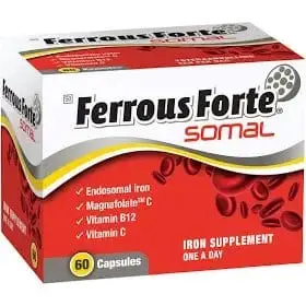FERROUS FORTE SOMAL CAPS 60