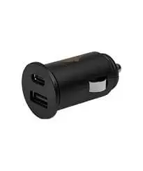 CAR CHARGER USB & USB C BLACK