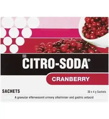 CITRO SODA SACHETS 30 CRANBERRY