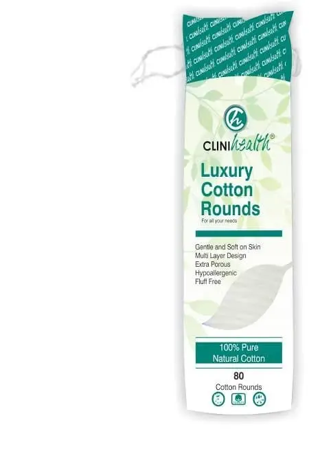 COTTON ROUNDS 80 CLINIHEALTH