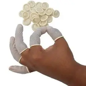 FINGER COTS LATEX MED 100 H/EASE