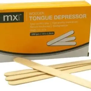MX WOODEN TONGUE DEPRESSORS 100