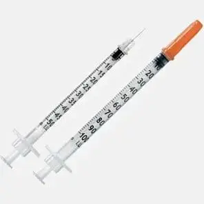 SYRINGE NEEDLE 29G 1ML INSULIN 100