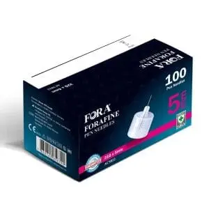 FORAFINE PEN NEEDLE 31G 5MM 100PCS
