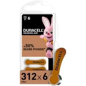 DURACELL BATT H/AID 312 6