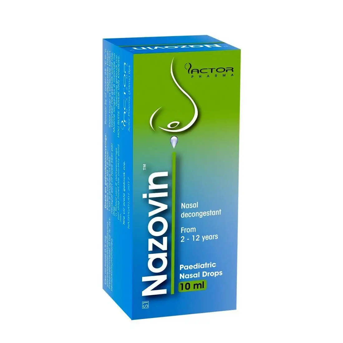 NAZOVIN PEADIATRIC NASAL DROPS 10ML