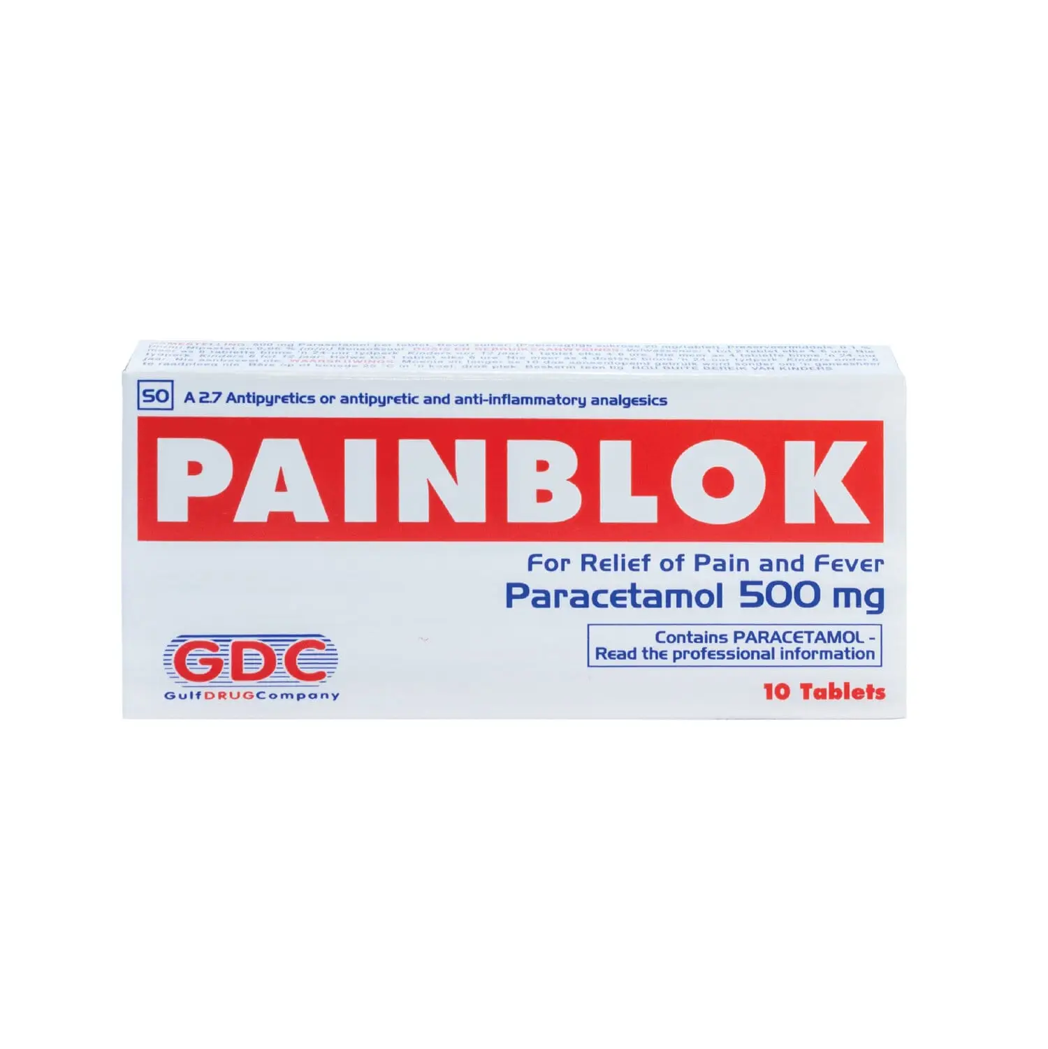 PAINBLOK 500MG TABS 10