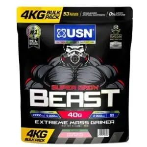 USN SUPER GROW BEAST 4KG SBERRY CAKE