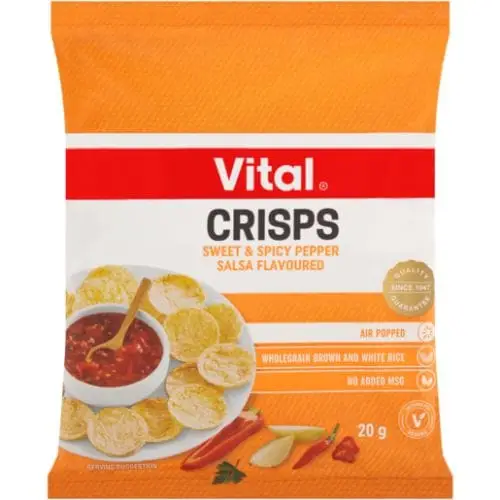 VITAL CRISPS 20G SWEET & SPICEY SALSA K