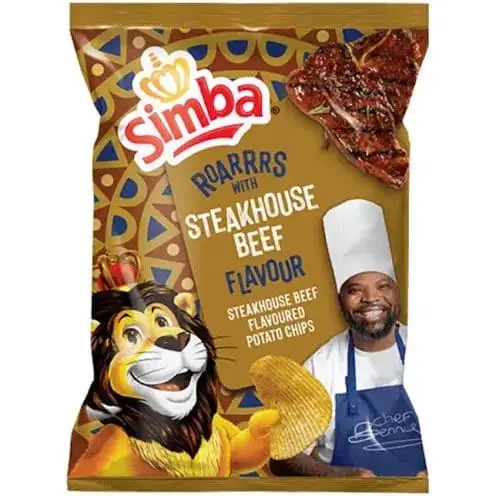 SIMBA CHIPS 120G STEAKHOUSE BEEF
