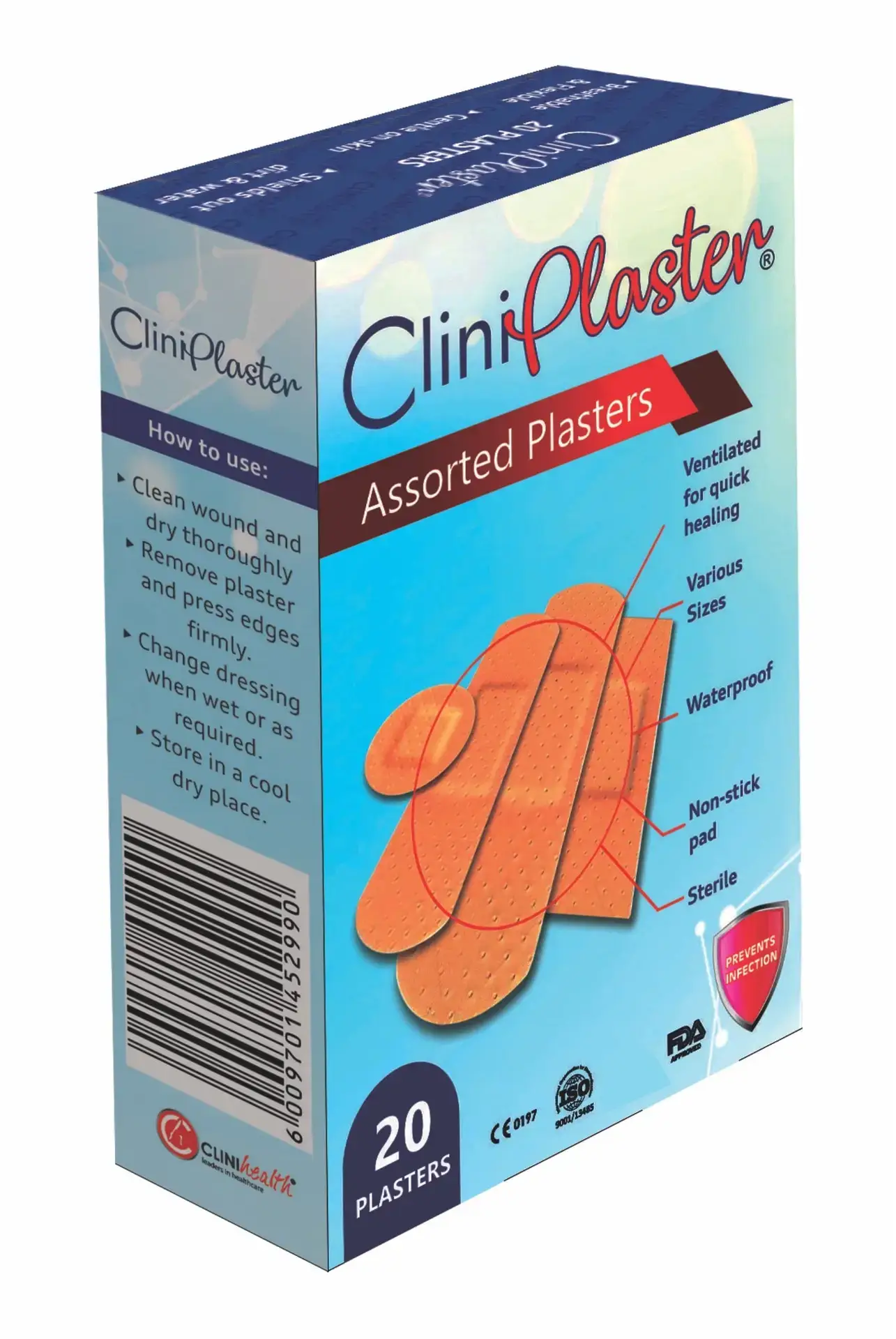 PLASTERS ASSTD 20 CLINIHEALTH