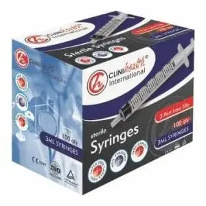 SYRINGE 3ML L/S 100 CLINIHEALTH