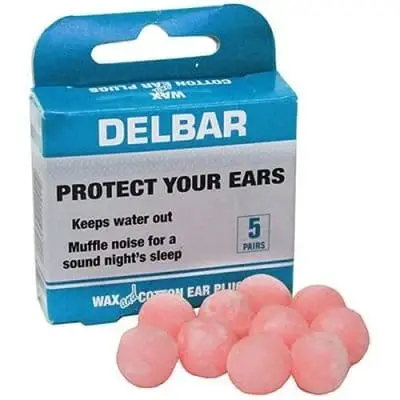 EARPLUGS WAX 5 DELBAR