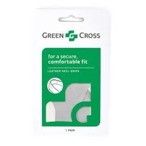 GREEN CROSS LEATHER HEEL GRIPS