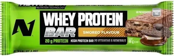 NUTRITECH WHEY PROTEIN BAR 68G SMOREO
