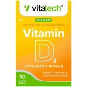 VITATECH VITAMIN D3 TABS 30
