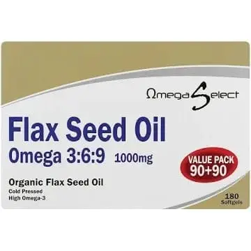 SELECT OMEGA FLAXSEED VEG CAPS 180