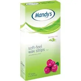 MANDY SOFT FEEL WAX STRIPS 12 LEGS