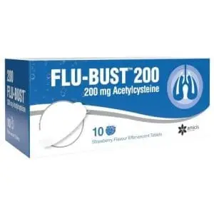 FLU-BUST 200MG EFF TABS 10