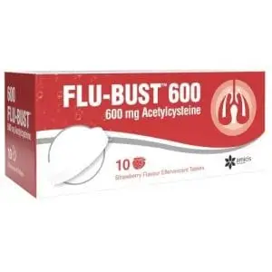 FLU-BUST 600MG EFF TABS 10