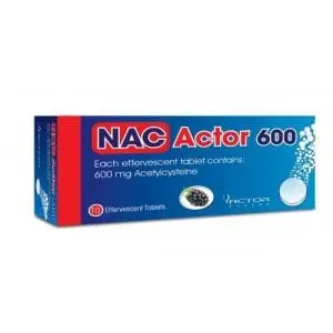 NAC ACTOR 600MG EFF TABS 10