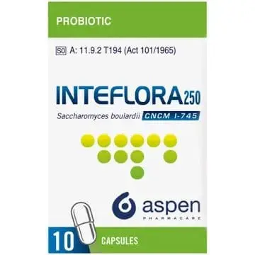 INTEFLORA 250MG 10
