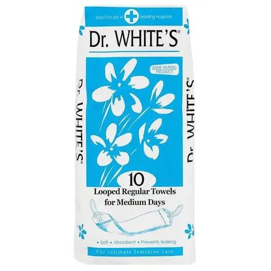 DR WHITE SANTOWELS 10 REGULAR