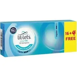 LIL-LETS 16+4 VP REGULAR TAMPONS