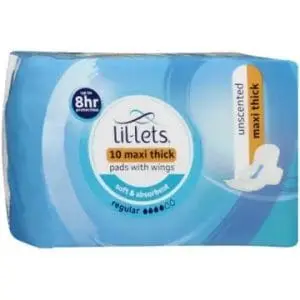LIL-LETS MAXI REGULAR 10 UNSCENTED