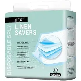 MX LINEN SAVERS 10 PACK 5PLY 60 X 60CM