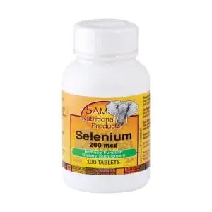 SELENIUM 200MCG TABS 100 SAM