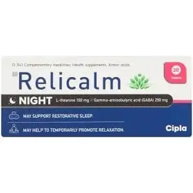 RELICALM NIGHT TABS 20