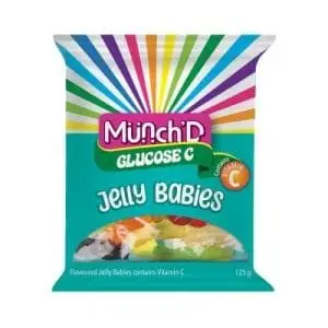 GLUCOSE C 125G JELLY BABIES