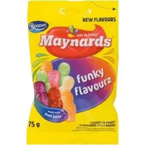 MAYNARDS FUNKY FLAVOURZ JELLY BABIES 75G