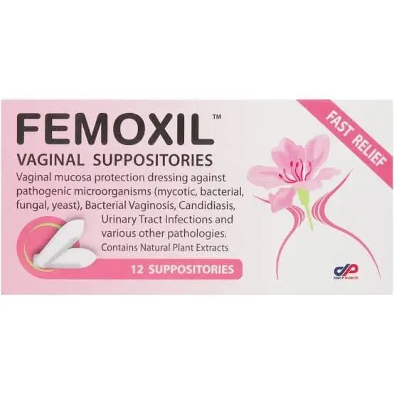 FEMOXIL VAGINAL SUPPOSITORIES 12