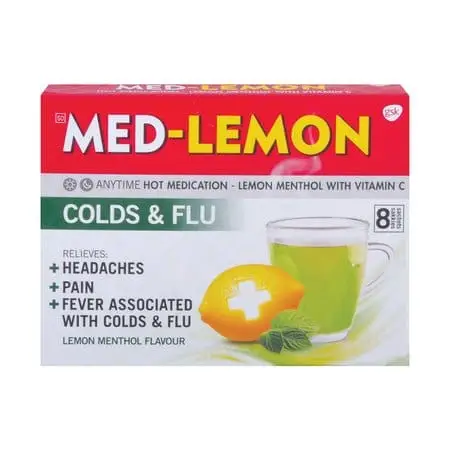 MED LEMON SACHETS 8 LEM/MENTH/VIT