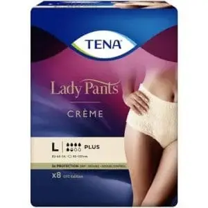 TENA LADY PANTS PLUS 8 LARGE