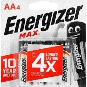 ENERGIZER MAX: AA - 4 PACK