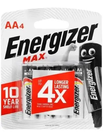 ENERGIZER MAX: AA - 4 PACK