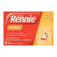 RENNIES TABS 24 ORANGE