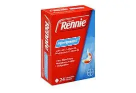 RENNIES TABS 24 PEPPERMINT RED