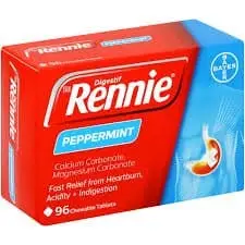 RENNIES TABS 96 PEPPERMINT RED