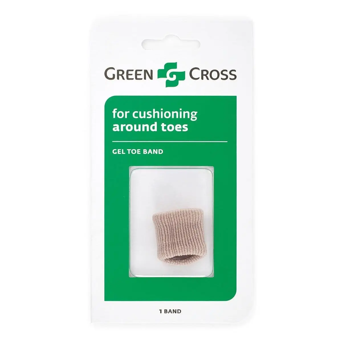 GREEN CROSS TOE BAND SOFTI GEL MED